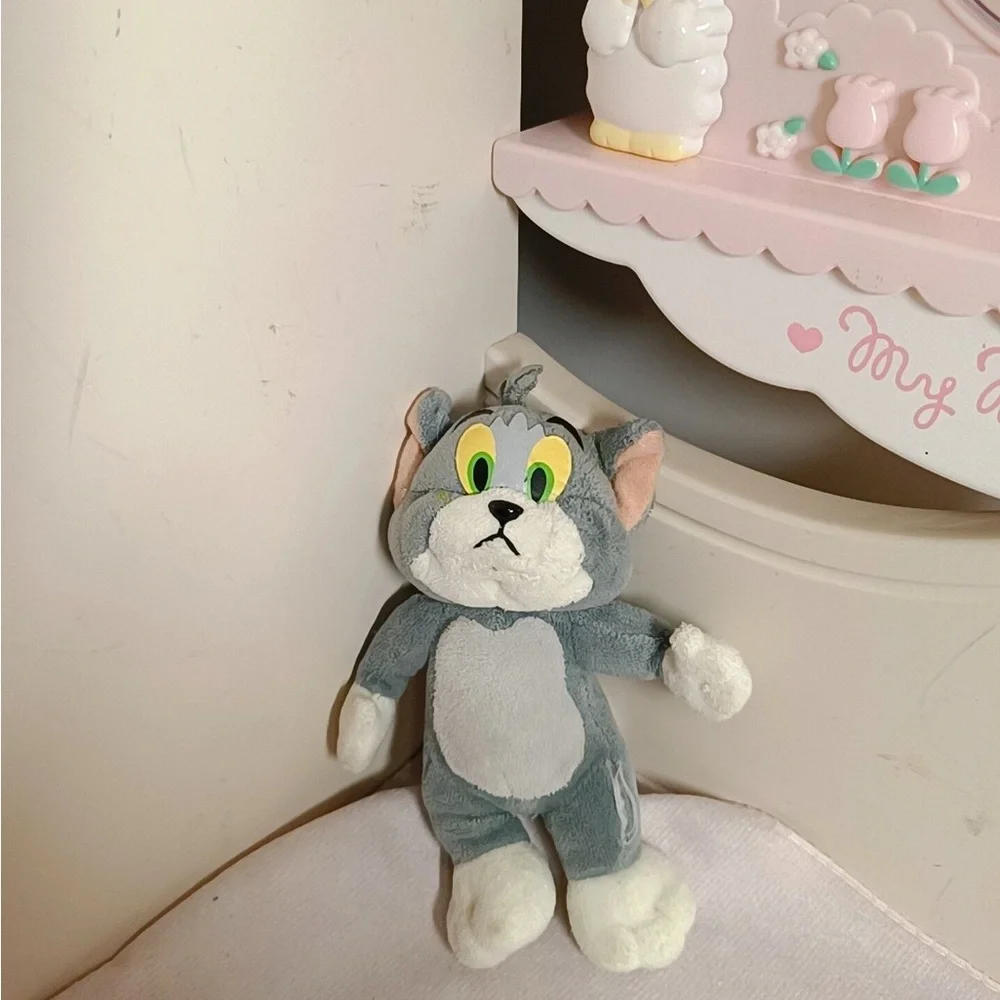 Gray and White Cat Plush Toy